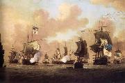 The Surrender of the Spanish Fleet to the British at Havana Monamy, Peter